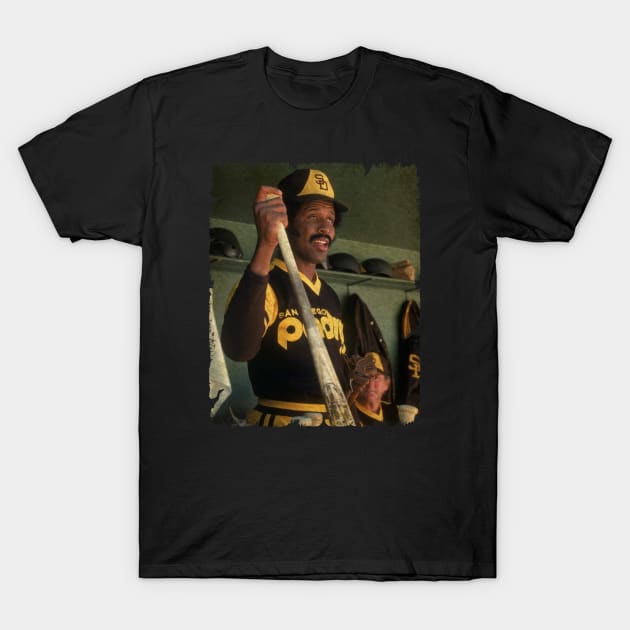 Oscar Gamble in San Diego Padres T-Shirt by SOEKAMPTI